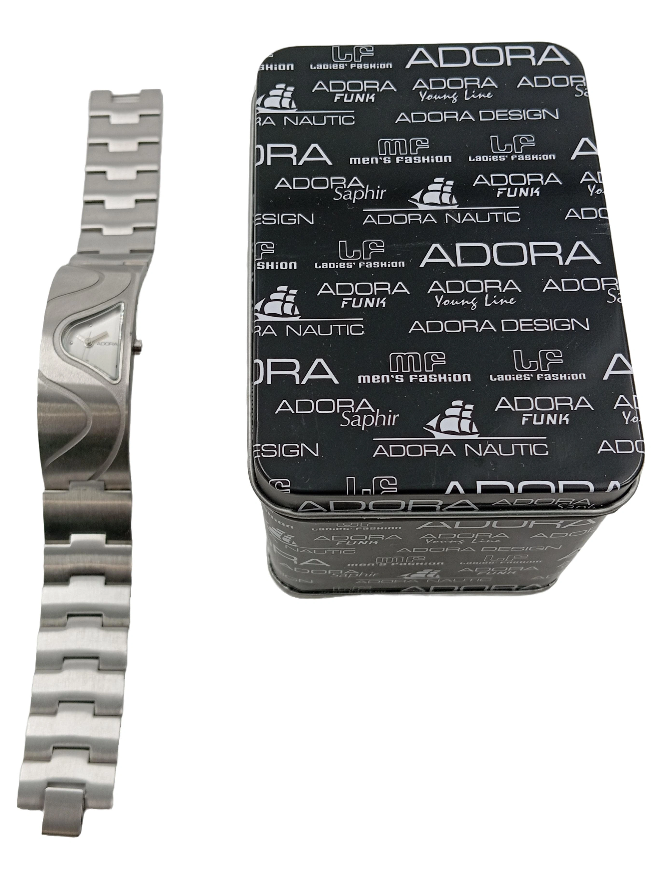 ADORA Damen Armbanduhr Elegant Silber Edelstahl 3 ATM Wasserdicht 1