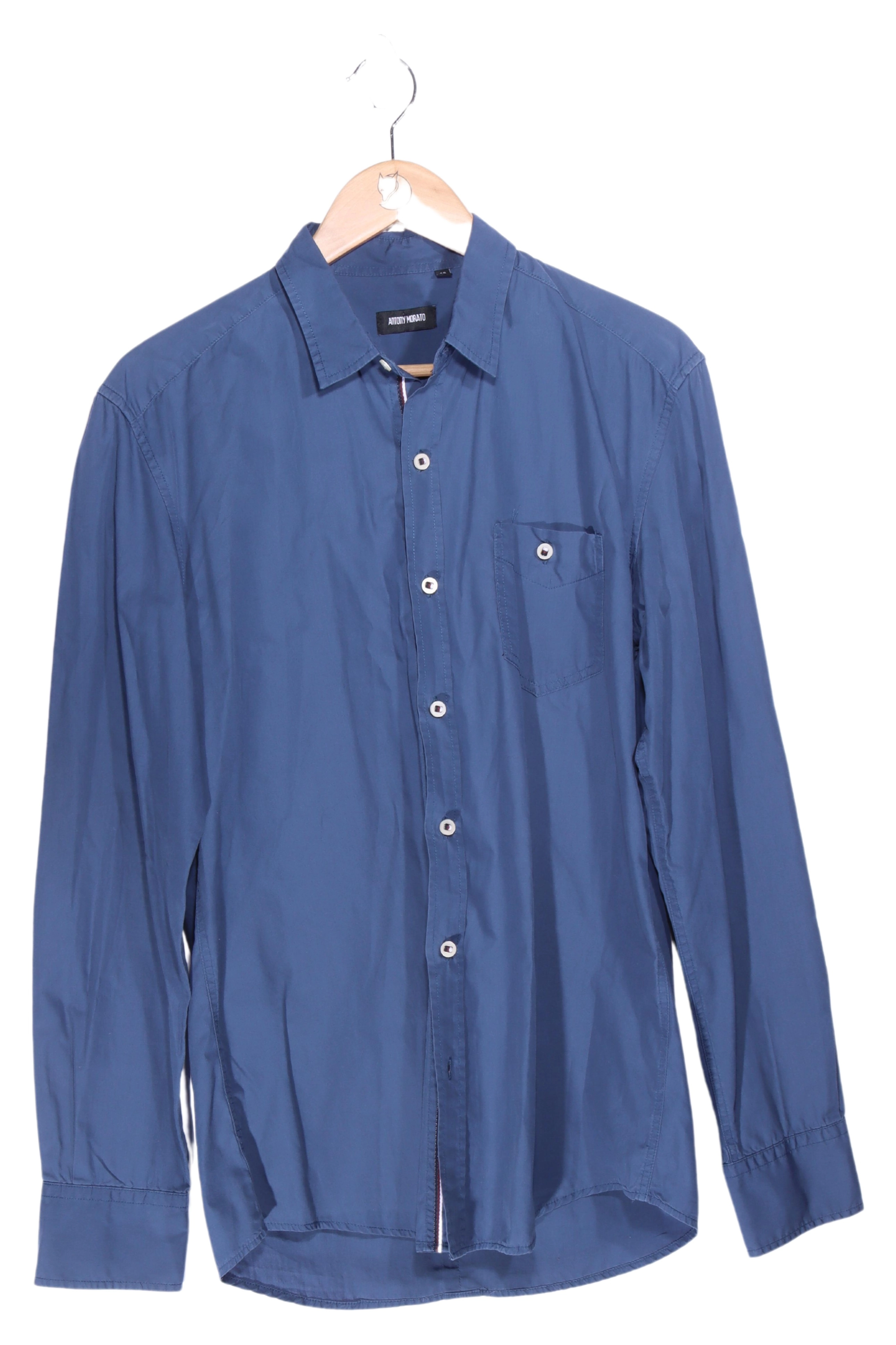 ANTONY MORATO Camicia Business Uomo Blu Cotone (IT 44, EU 40)
