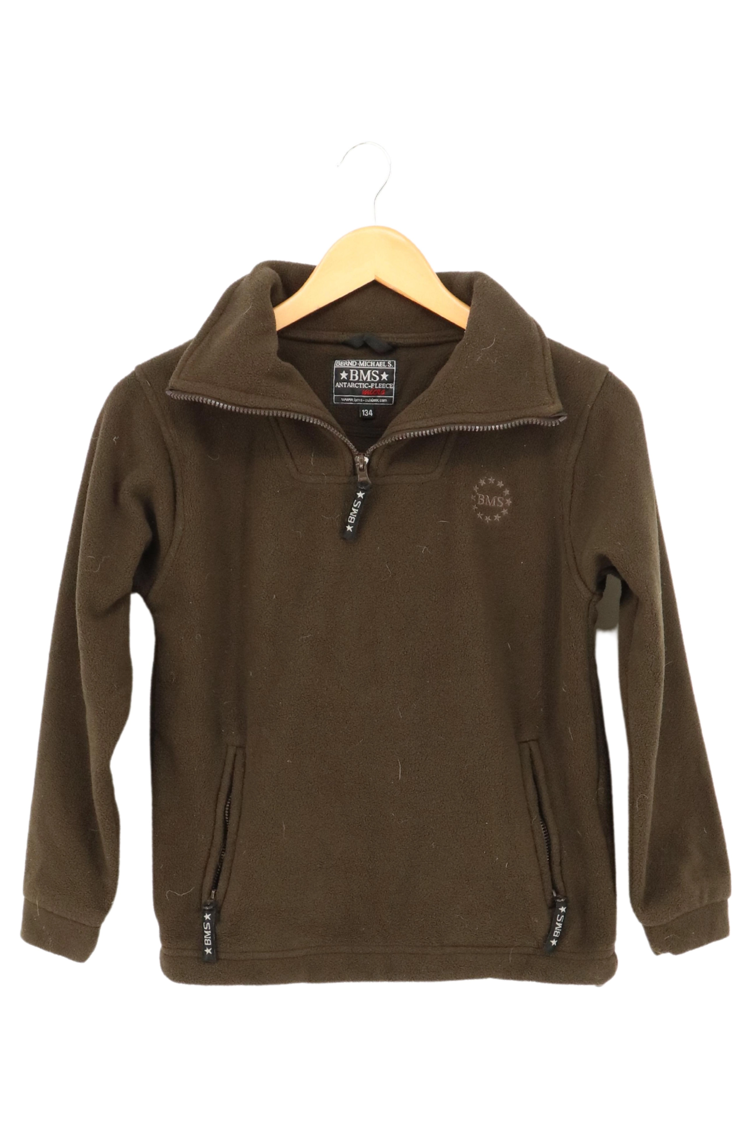 BMS Kinder Sweatjacke Fleece Braun Gr. 134 Jungen Mädchen Outdoor 1