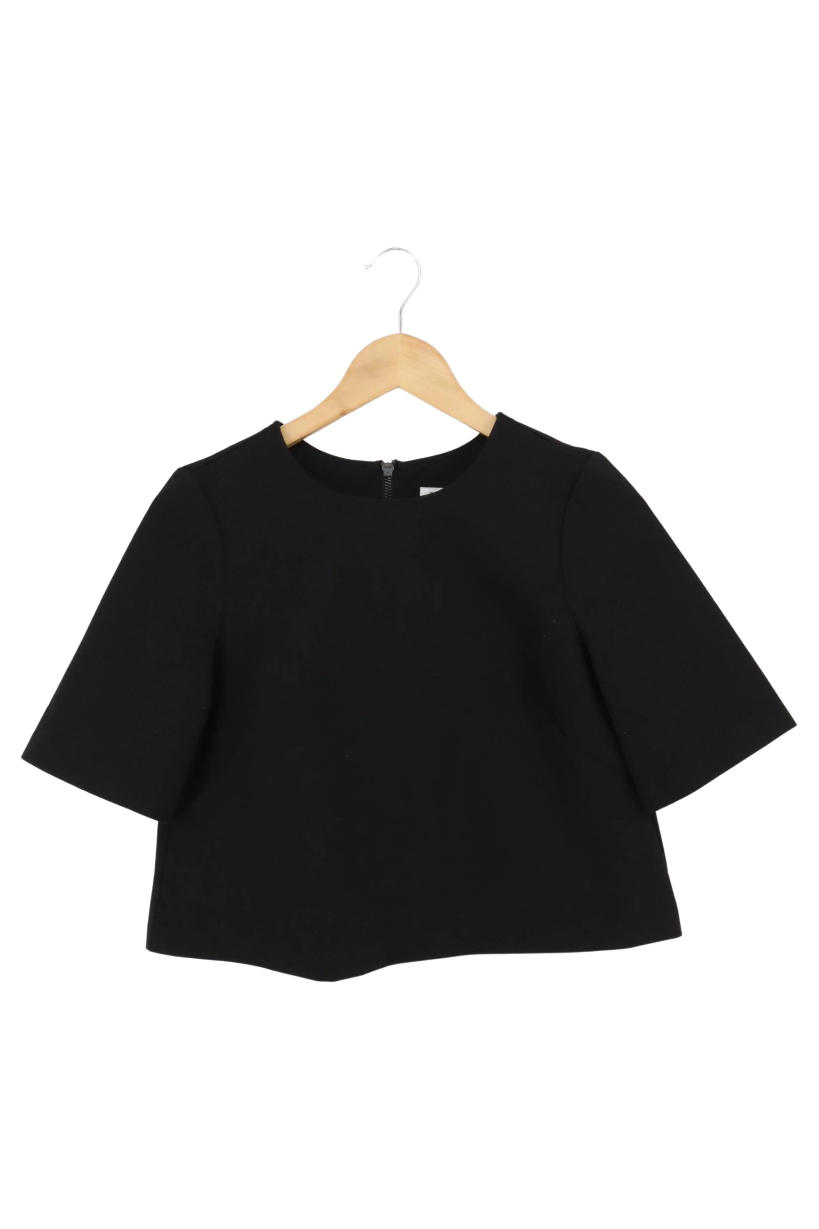 BCBG T-Shirt Damen Gr. 32/XXS Schwarz Elegant Minimalistisch Kurzarm 1