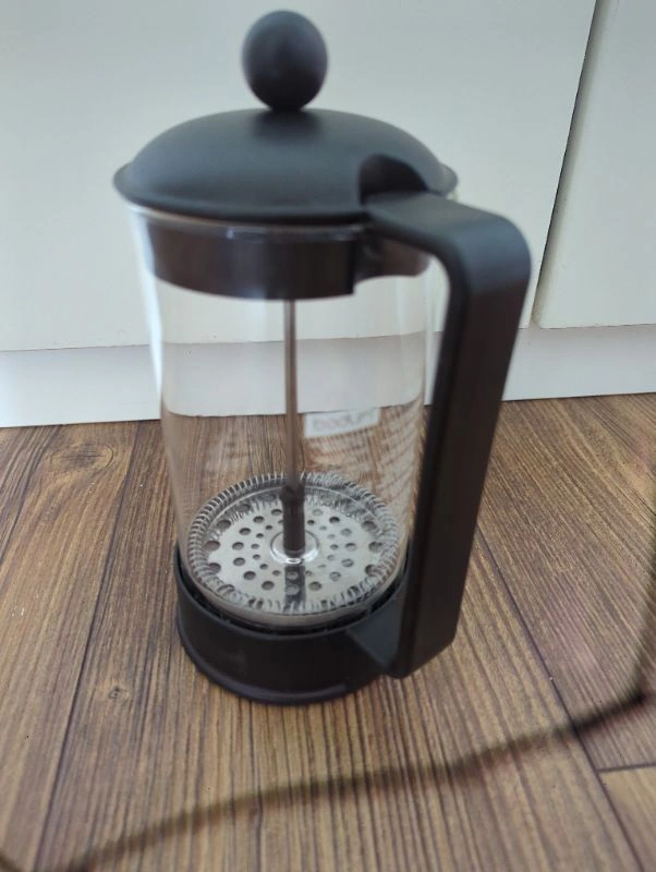 Bodum Kaffeebereiter French Press Schwarz Glas Kunststoff 1 Liter Klassisch 3