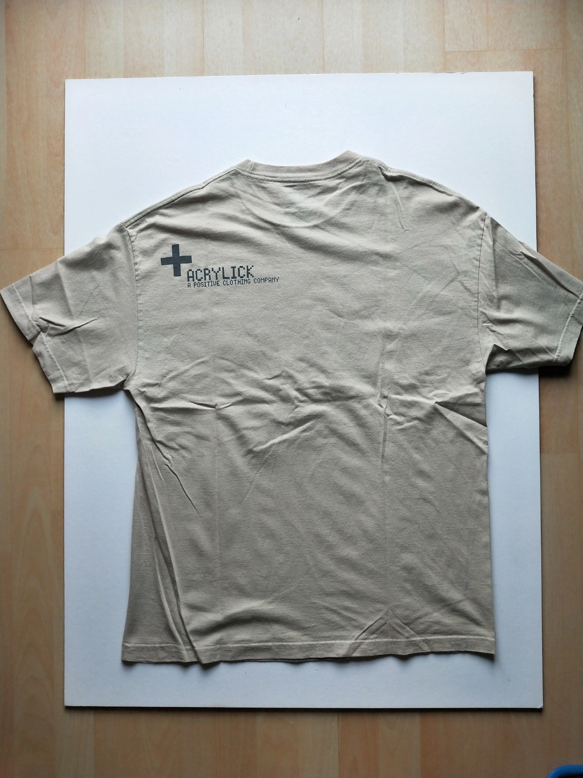 Acrylick® Herren T-Shirt Boombox Positive Print Beige Gr. L/40 Streetwear 5