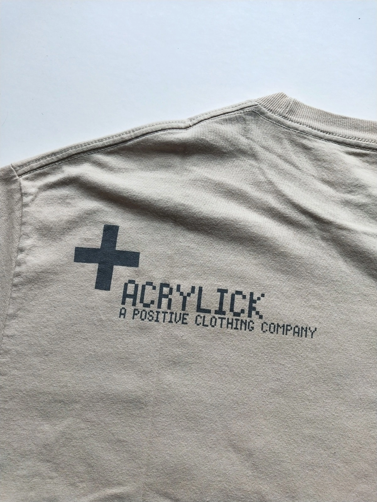 Acrylick® Herren T-Shirt Boombox Positive Print Beige Gr. L/40 Streetwear 6