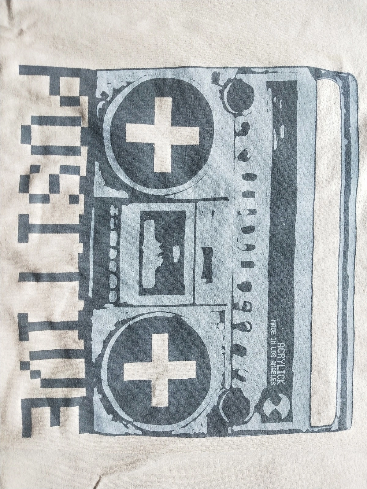 Acrylick® Herren T-Shirt Boombox Positive Print Beige Gr. L/40 Streetwear 7