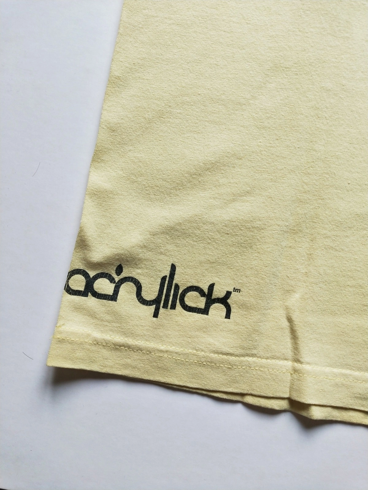 Acrylick T-Shirt Herren XL Gelb Kopfhörer Print Streetwear Baumwolle 9