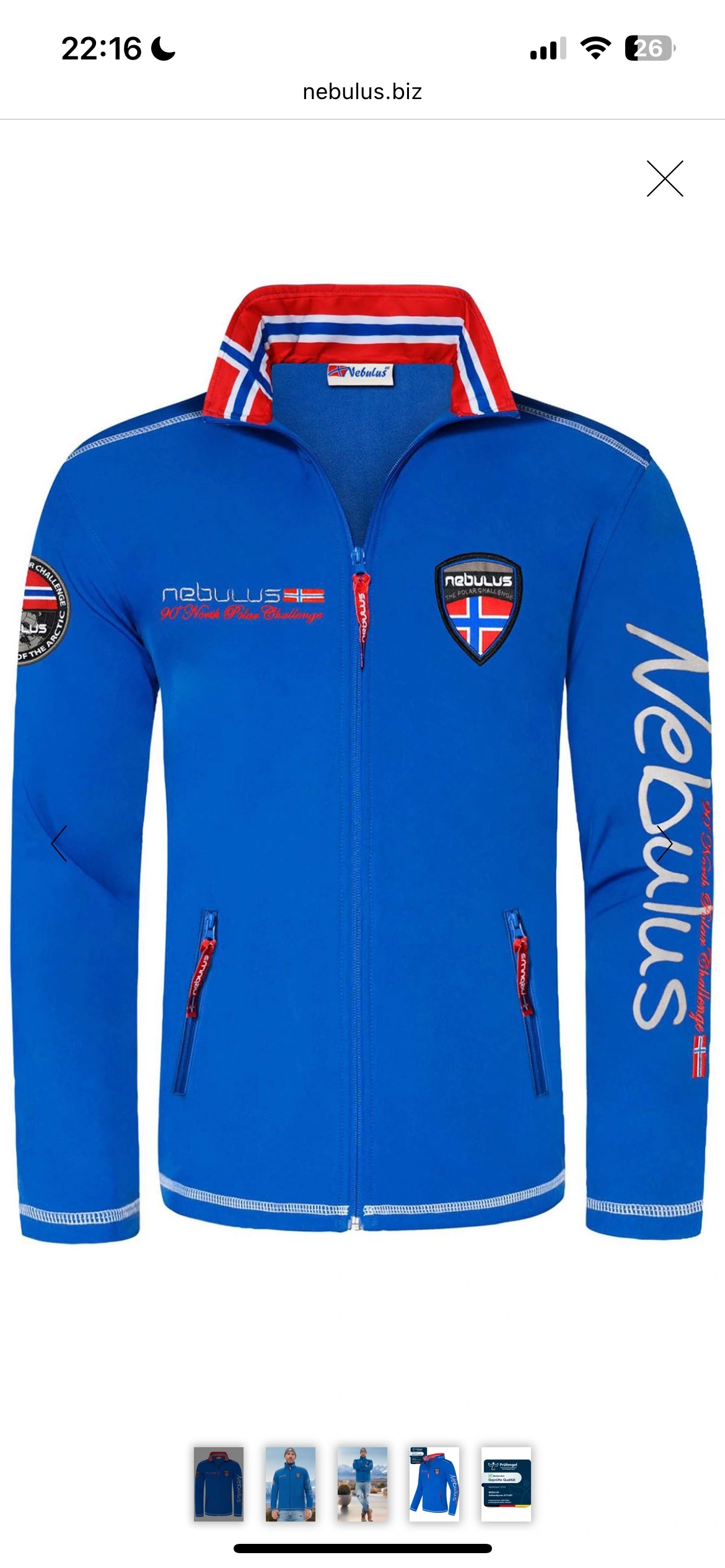 Nebulus Softshelljacke Herren S Blau Outdoor Jacke 6