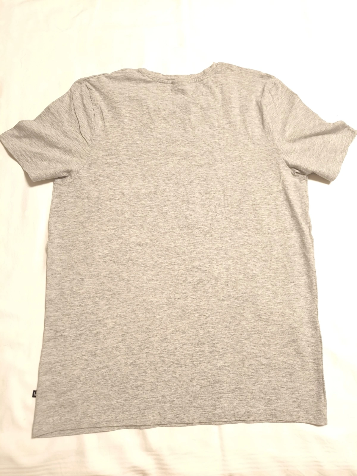 Bruno Banani Herren T-Shirt Gr. L Grau Meliert Basic Kurzarm Baumwolle 2