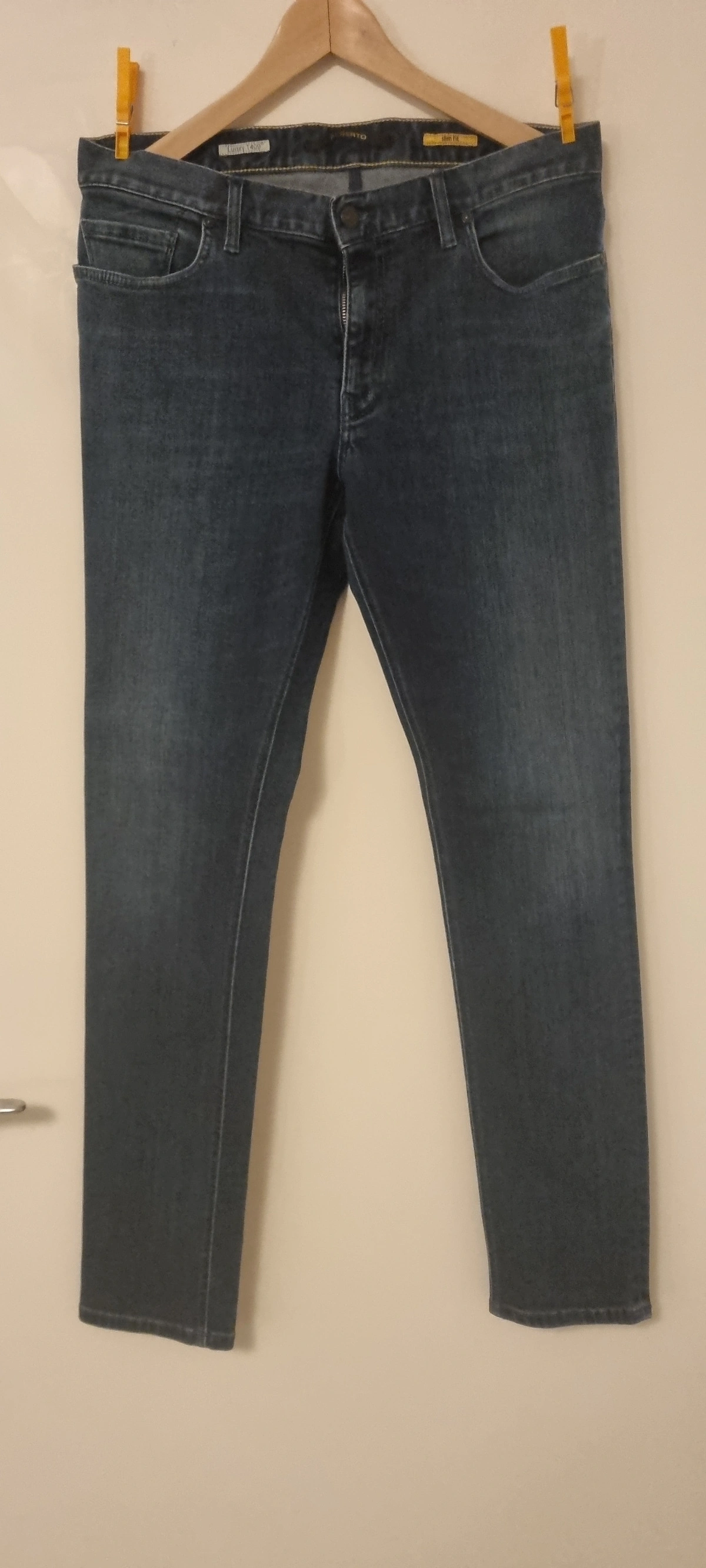 ALBERTO Herren Jeans Slim Fit Hose Blau Casual Größe 33x34 8