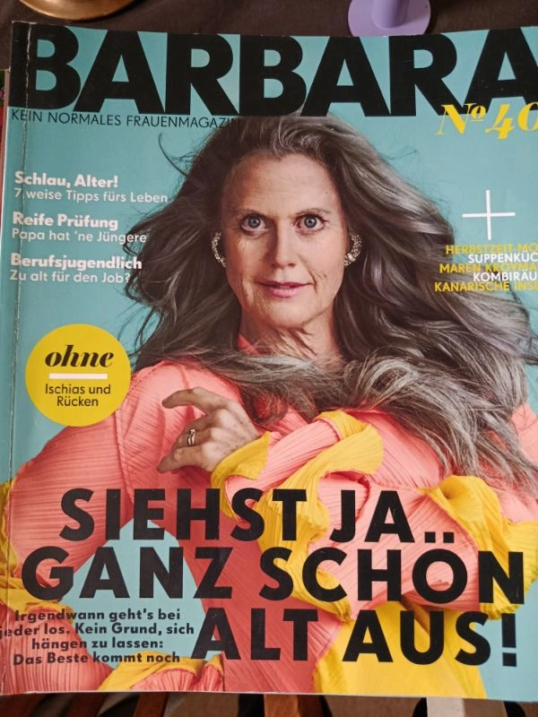 BARBARA Nr. 40 Frauenmagazin Lifestyle Mode Psychologie Älterwerden 1