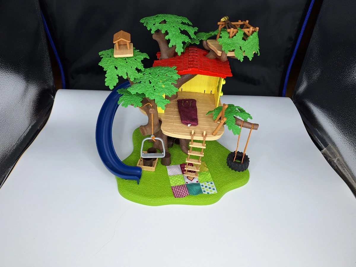 Schleich Abenteuer Baumhaus 42480 Spielset Kunststoff Rutsche Schaukel Komplett 6