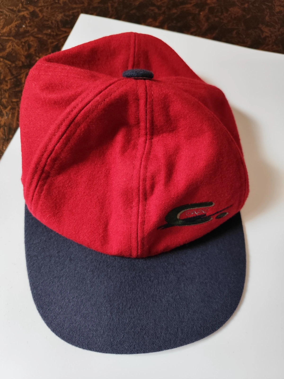 Capo Baseball Cap Wolle Rot Blau One Size Outdoor Mütze Kappe 6