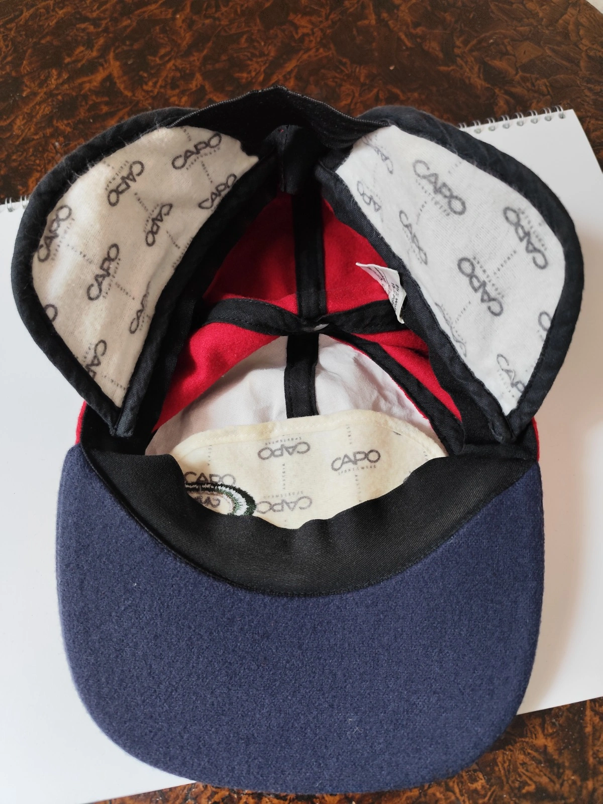 Capo Baseball Cap Wolle Rot Blau One Size Outdoor Mütze Kappe 8