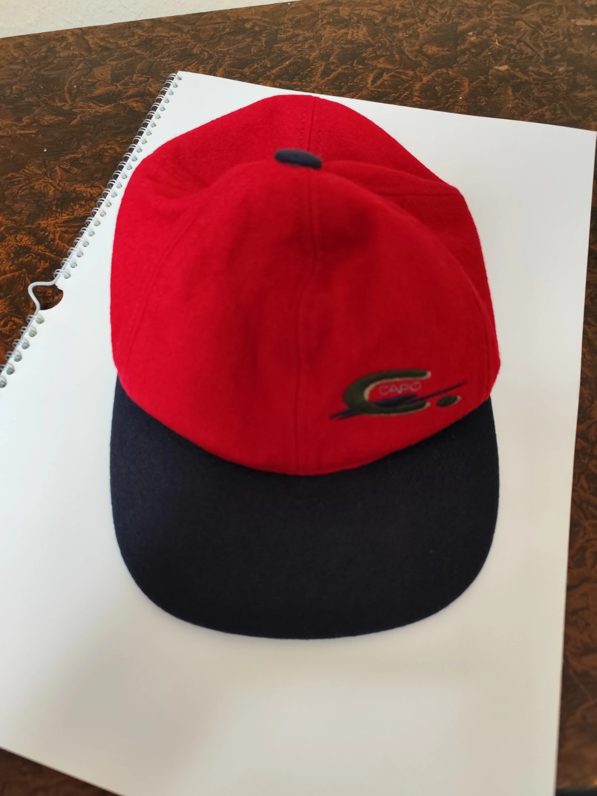 Capo Baseball Cap Wolle Rot Blau One Size Outdoor Mütze Kappe 9