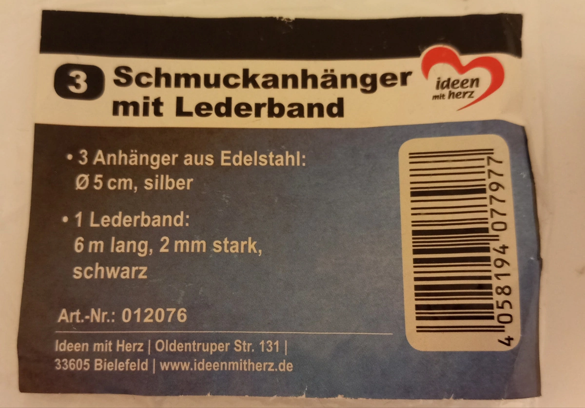 Ideen mit Herz Schmuckset 4 Teile Damen Silber Lederband Minimalistisch 6