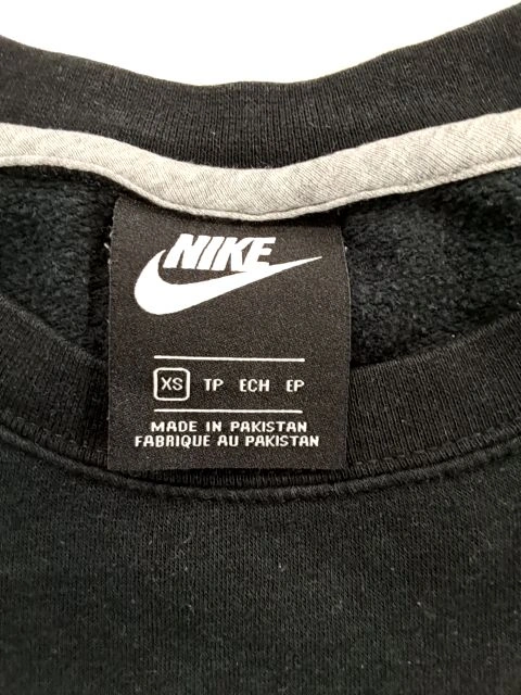 Nike Damen Sweatshirt Pullover Grau Logo Sportlich Gr. XS 2