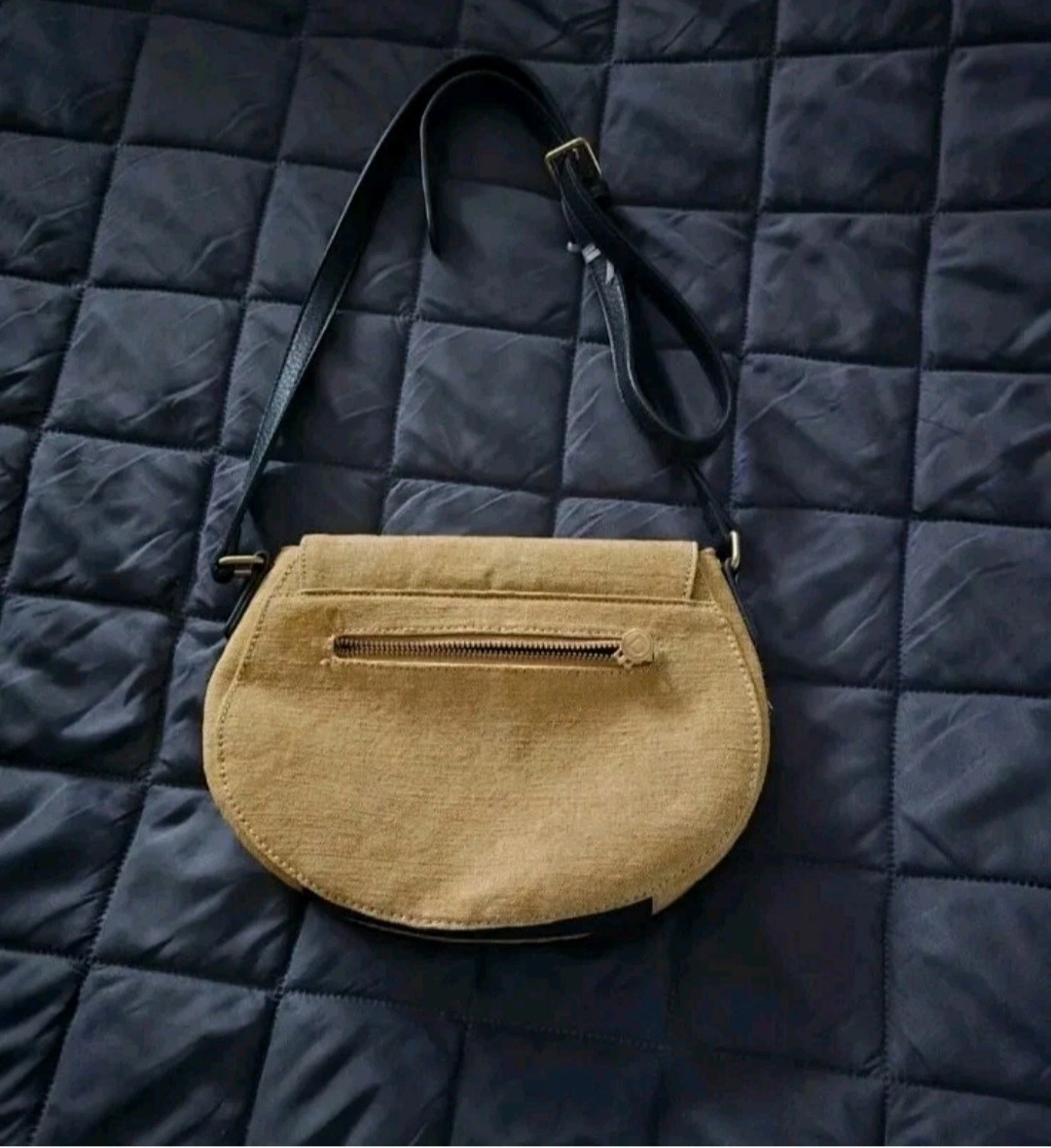 Desigual Umhängetasche Damen Beige Bohemian Ethno Perlenstickerei Crossbody 4