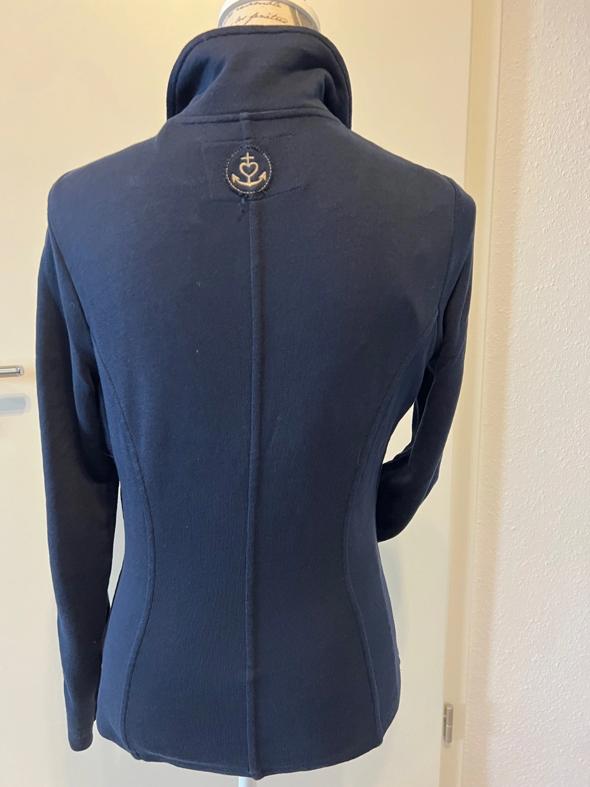 Adenauer & Co. Damen Sakko Blazer Navy Blau Gr. M Maritim Stickerei 9