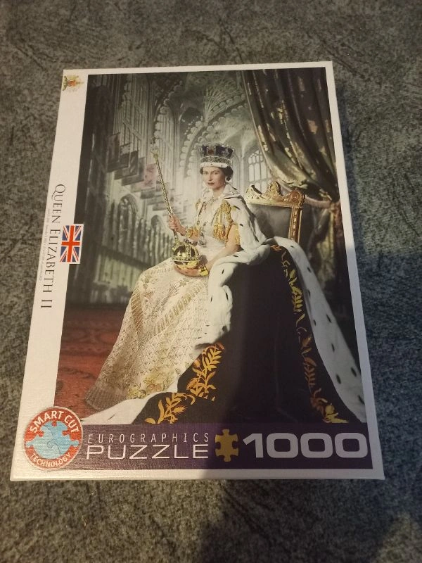 EuroGraphics Puzzle 1000 Teile Queen Elizabeth II Königin Smart Cut 3