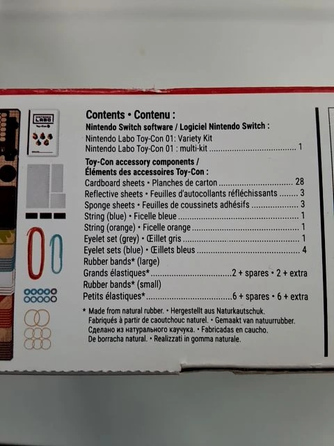 Nintendo Switch Labo Toy-Con 01 Multi-Kit Experimentierkasten Pappe 4