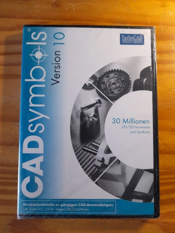 CADsymbols V10 TurboCAD Design Group 30 Mio 2D/3D Normteile PC Software 2