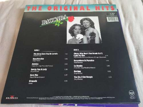 Baccara - The Original Hits Vinyl LP Album Pop Disco Yes Sir I Can Boogie 2