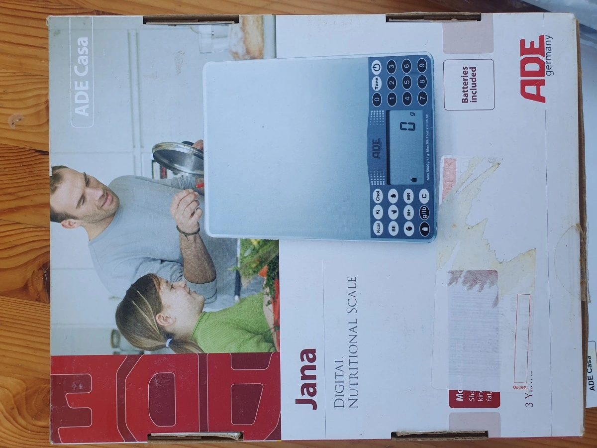 ADE KE 723 Jana Digitale Küchenwaage Nährwertwaage Silber 5kg 5