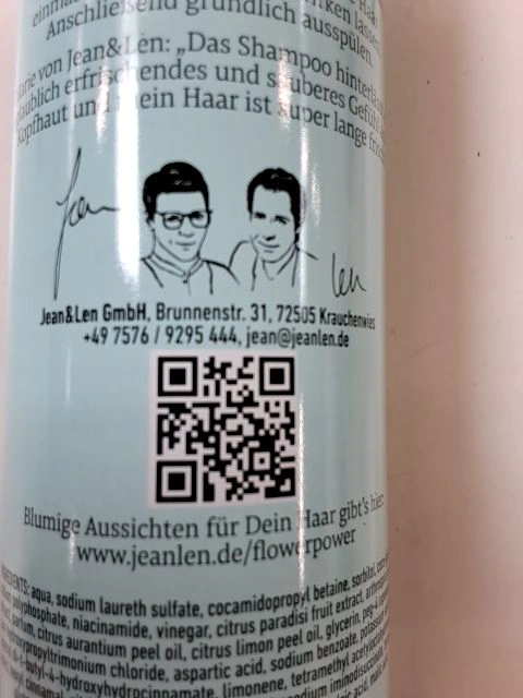 Jean & Len Tiefenreinigung Shampoo Pink Grapefruit Spirulina 300ml 8