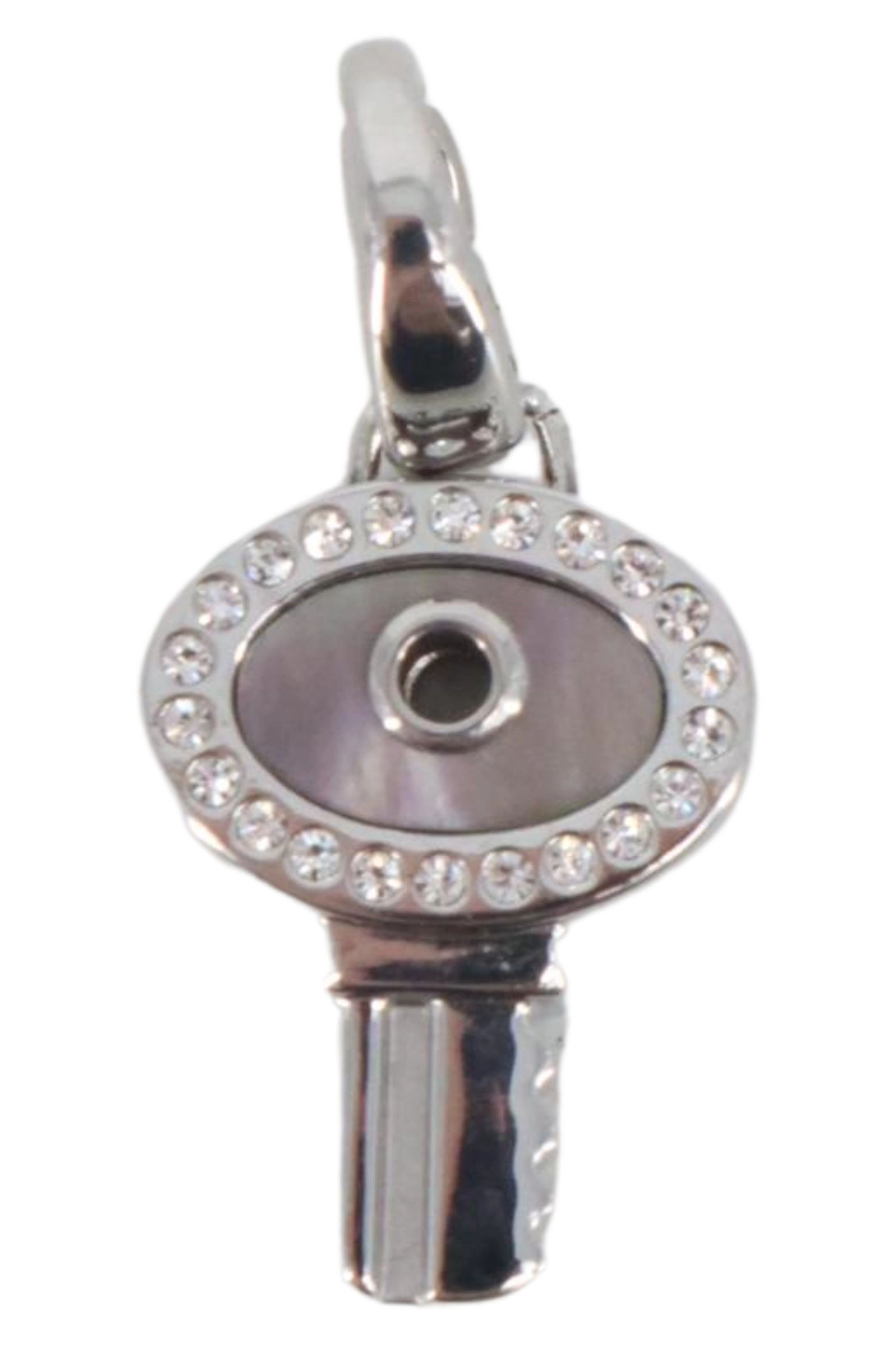 FOSSIL Kettenanhänger Schlüssel Silber Strass Damen Elegant Modern 1