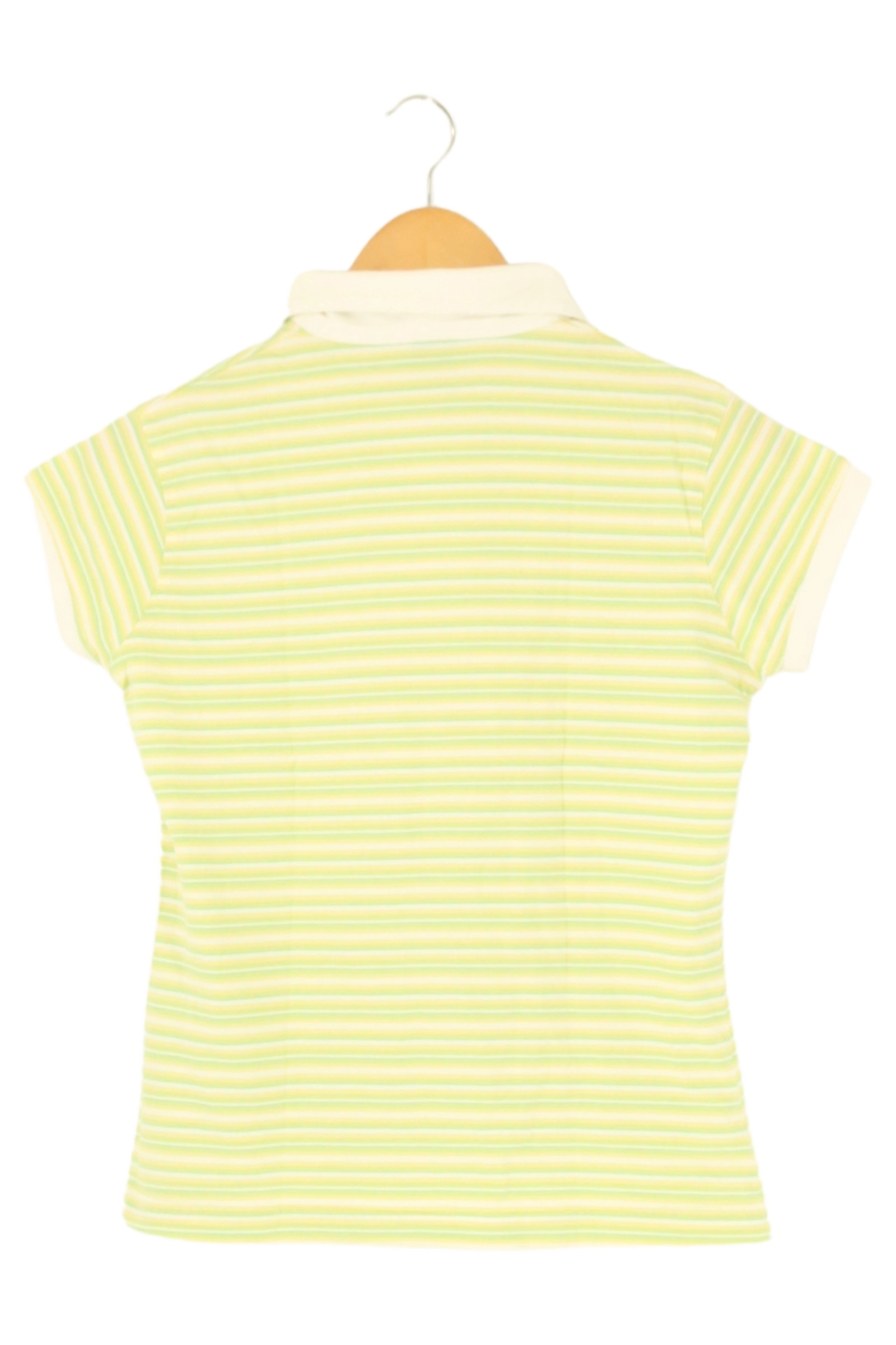 AM HOME FASHION Damen Poloshirt 36/S Mehrfarbig Gestreift Casual Baumwolle 2