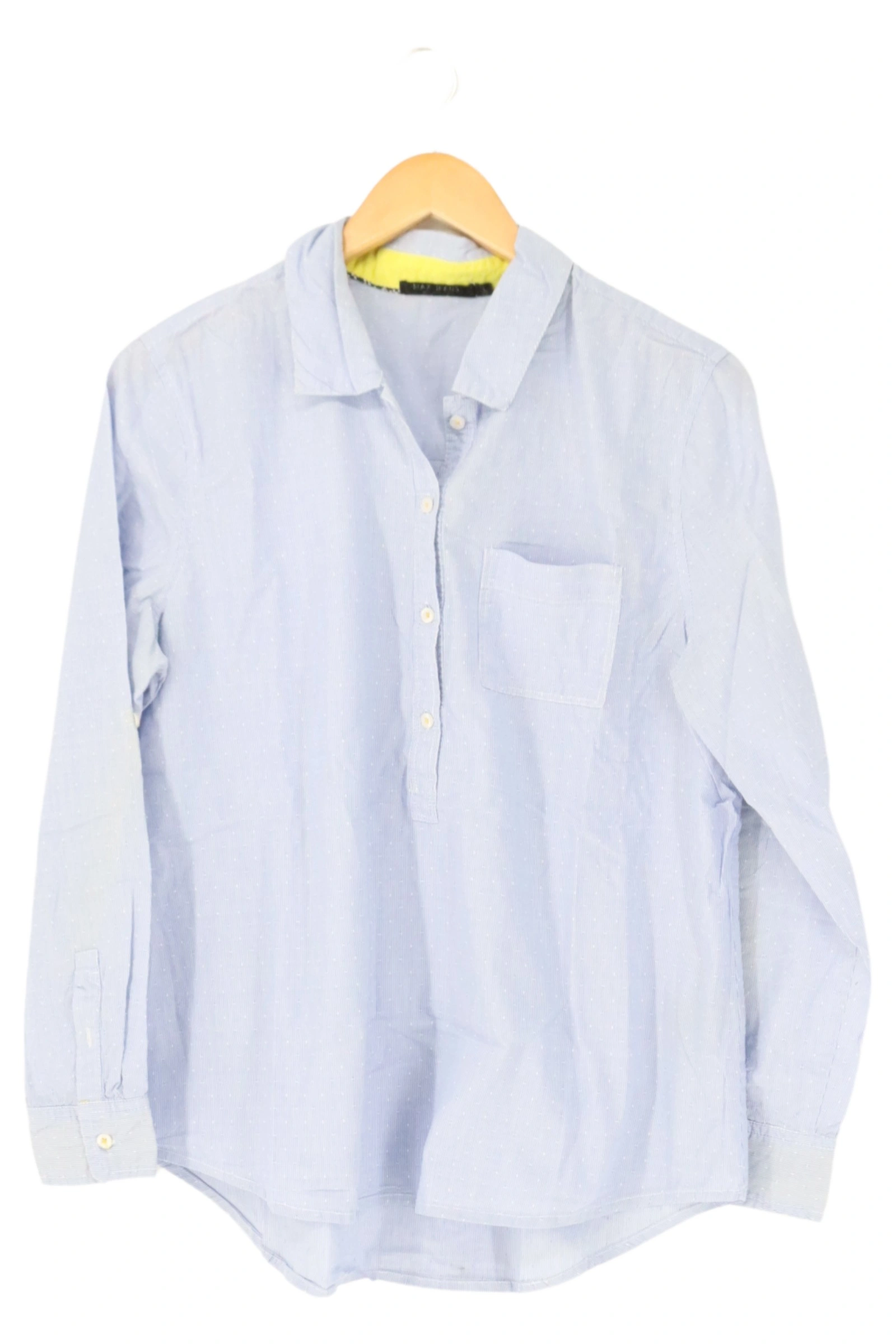 MAX&CO. Herren Freizeithemd Langarm Blau Gr. 50/L Baumwolle Casual 1