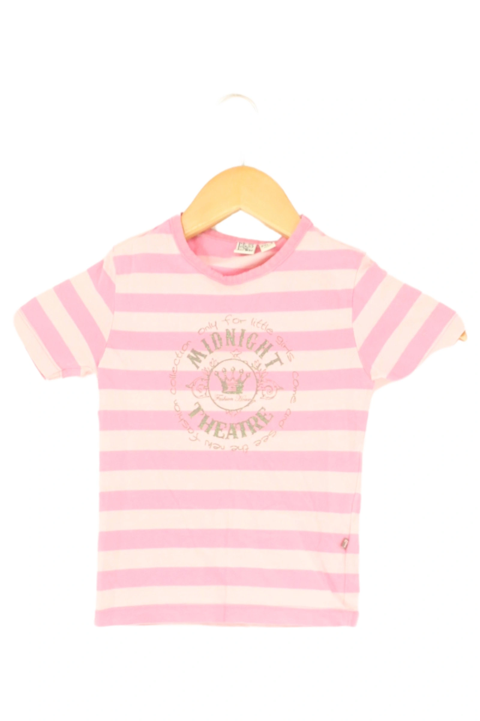 BOB DER BäR Kinder T-Shirt Gr. 104 Rosa Gestreift Casual Preppy Kawaii 1